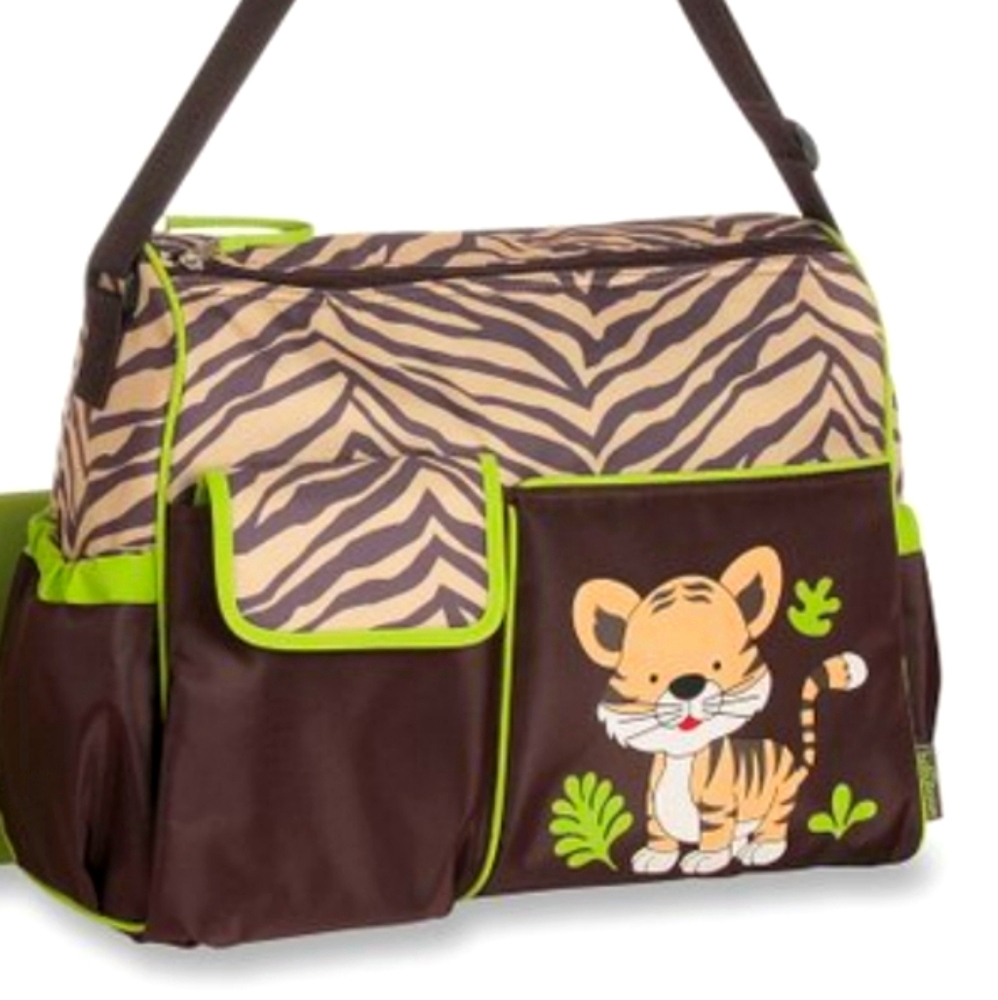 Tiger print diaper bag boy or girl